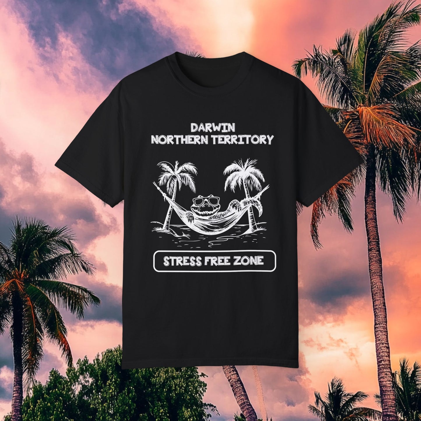 Darwin Stress Free Zone Tee - Comfort Colors 1717
