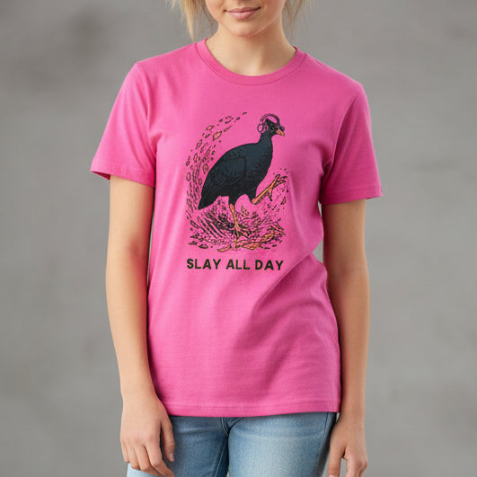 Slay all day - bush chook - kids & youth tshirt