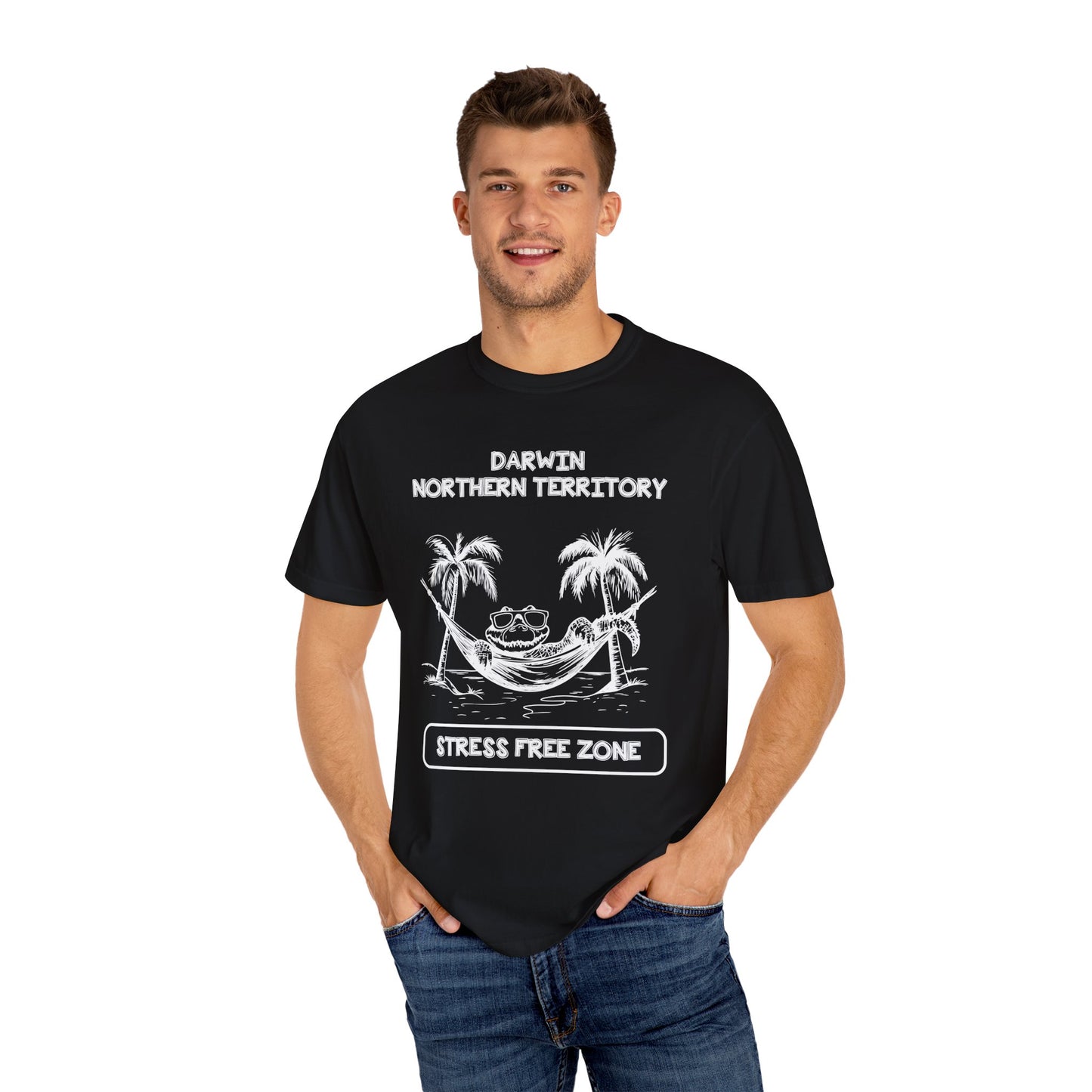 Darwin Stress Free Zone Tee - Comfort Colors 1717