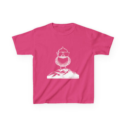 Chicken on a mountain_ Kids Heavy Cotton™ Tee - GhostGum Tees
