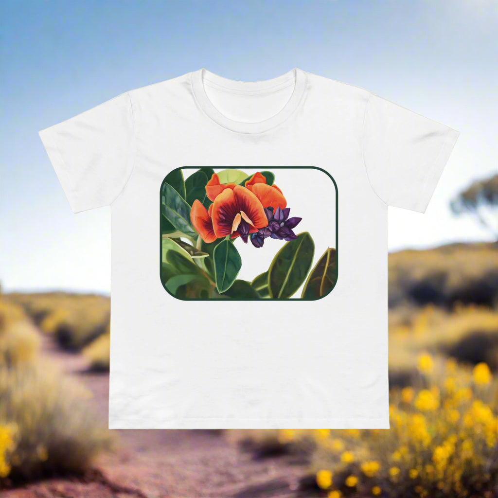 Larapinta Flower, Women’s Maple Tee