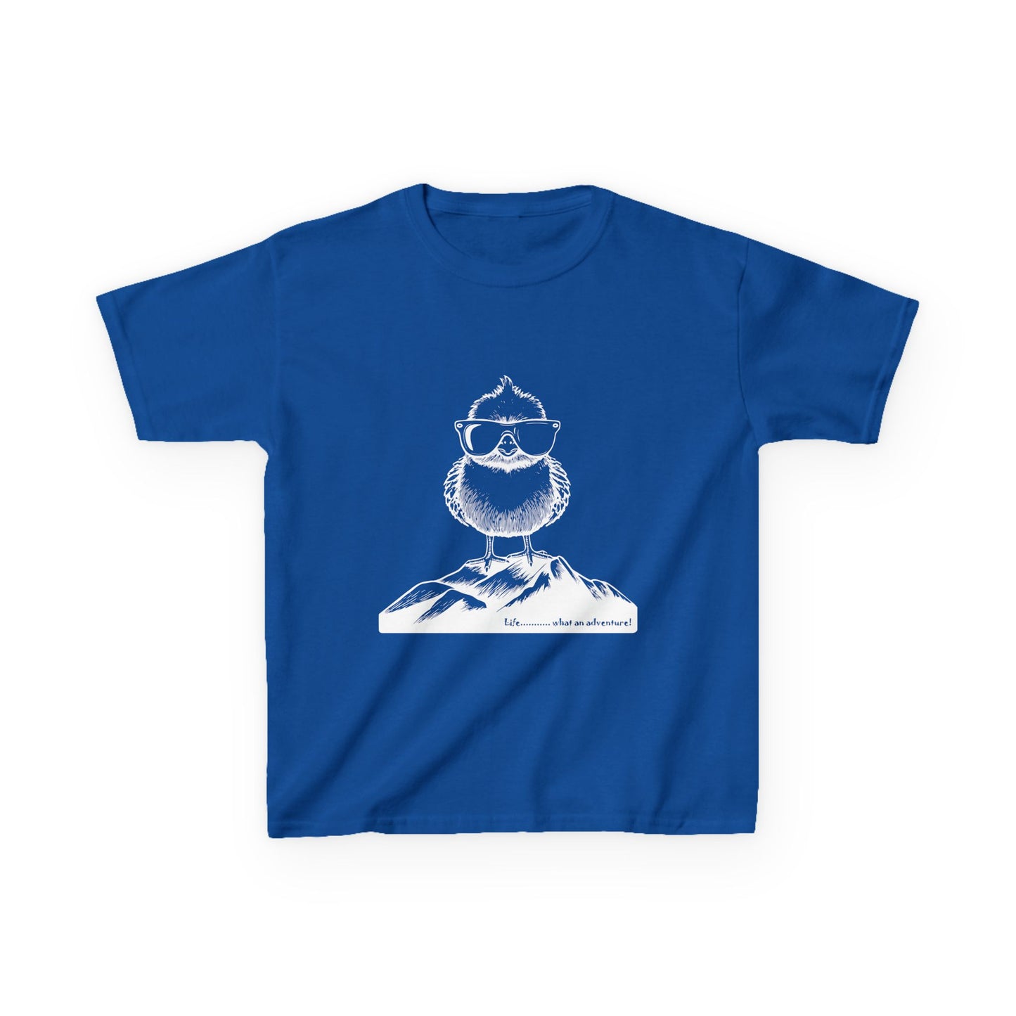 Chicken on a mountain_ Kids Heavy Cotton™ Tee