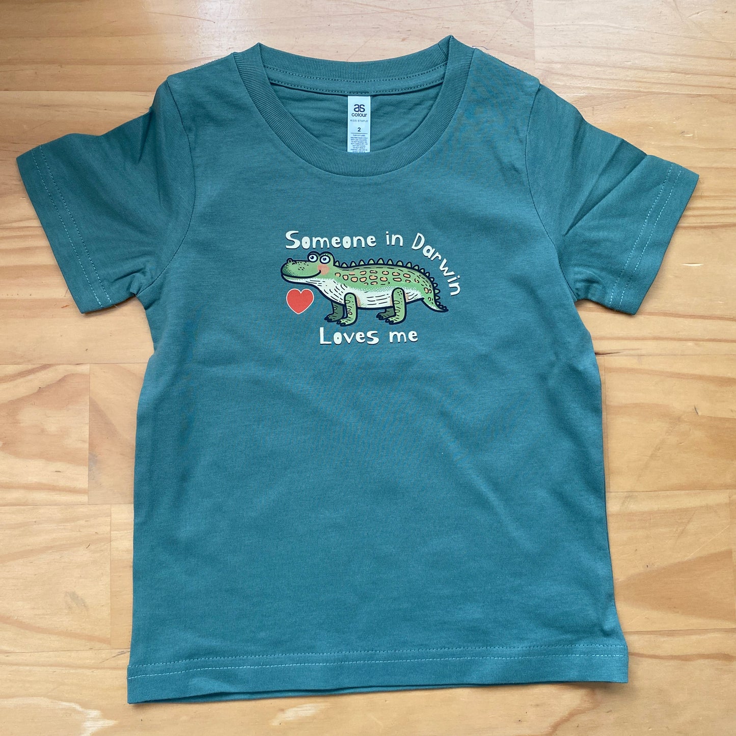 Someone in Darwin loves me - Wee Tee Shirt Baby Toddler Tshirt
