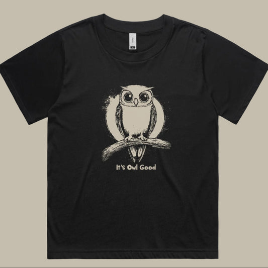Its Owl Good, Women's Martina Tee - AS Colour
