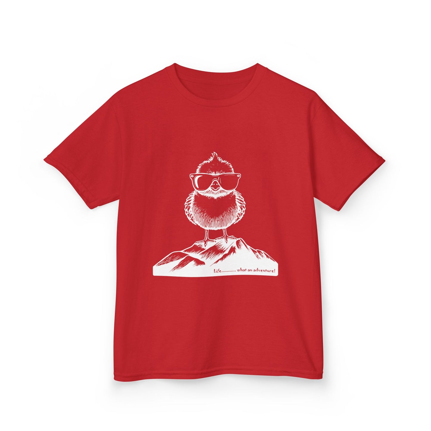 Chicken on a mountain_ Kids Heavy Cotton™ Tee