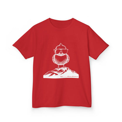 Chicken on a mountain_ Kids Heavy Cotton™ Tee - GhostGum Tees