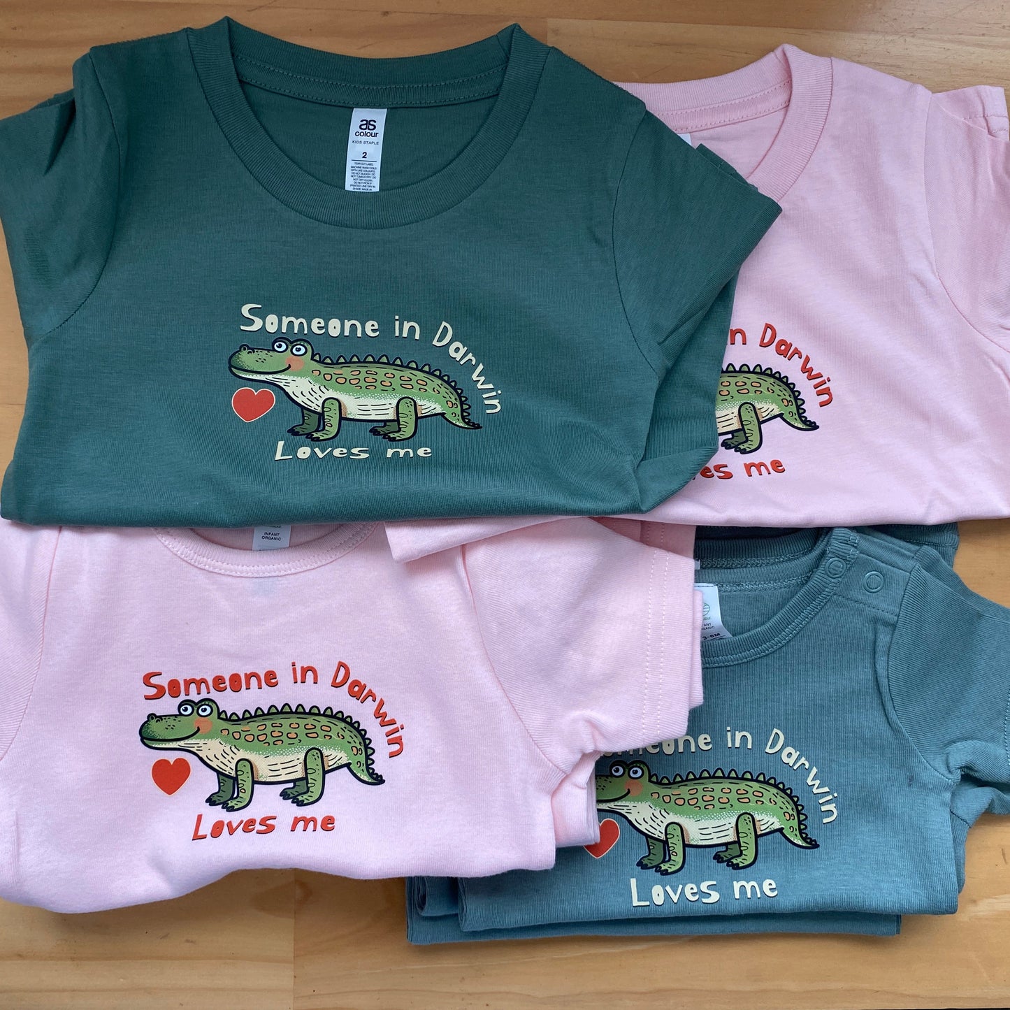 Someone in Darwin loves me - Wee Tee Shirt Baby Toddler Tshirt