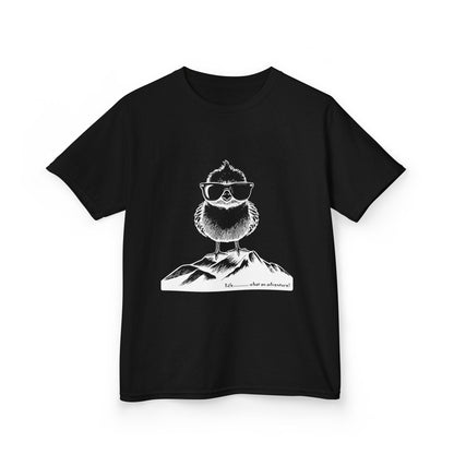 Chicken on a mountain_ Kids Heavy Cotton™ Tee - GhostGum Tees