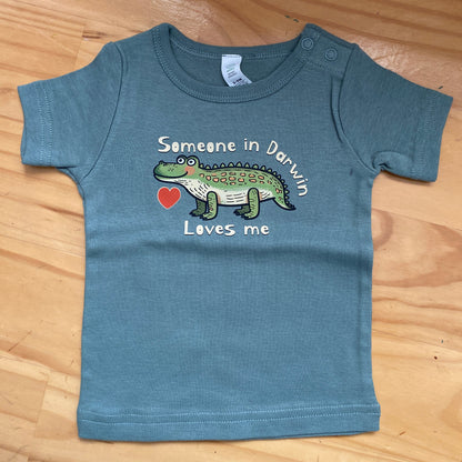Someone in Darwin loves me - Wee Tee Shirt Baby Toddler Tshirt