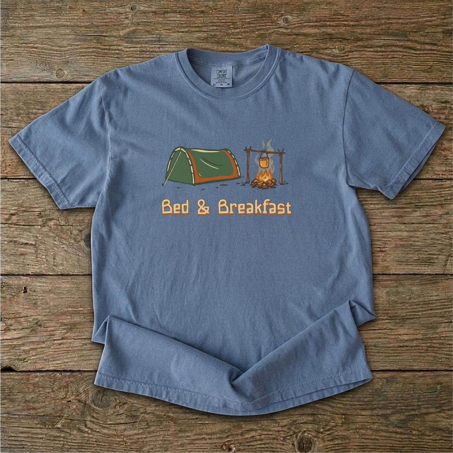 Bed & Breakfast Camping T-Shirt | Ghost Gum Tees