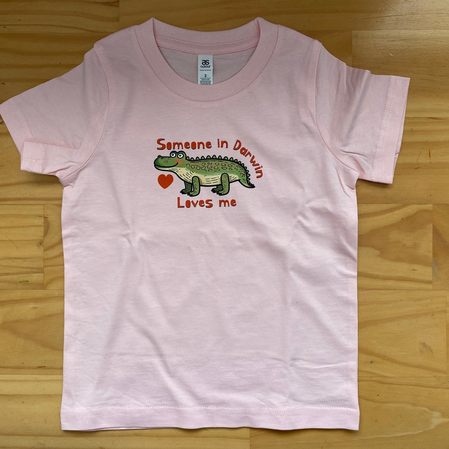 Someone in Darwin loves me - Wee Tee Shirt Baby Toddler Tshirt