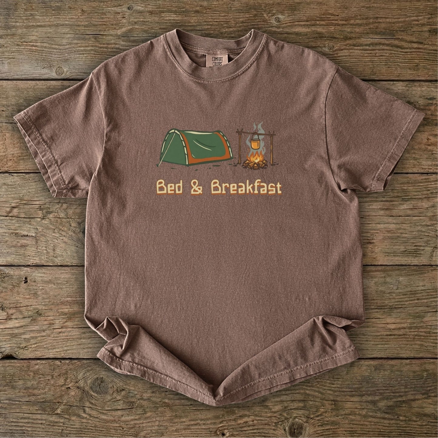 Bed & Breakfast Camping T-Shirt | Ghost Gum Tees