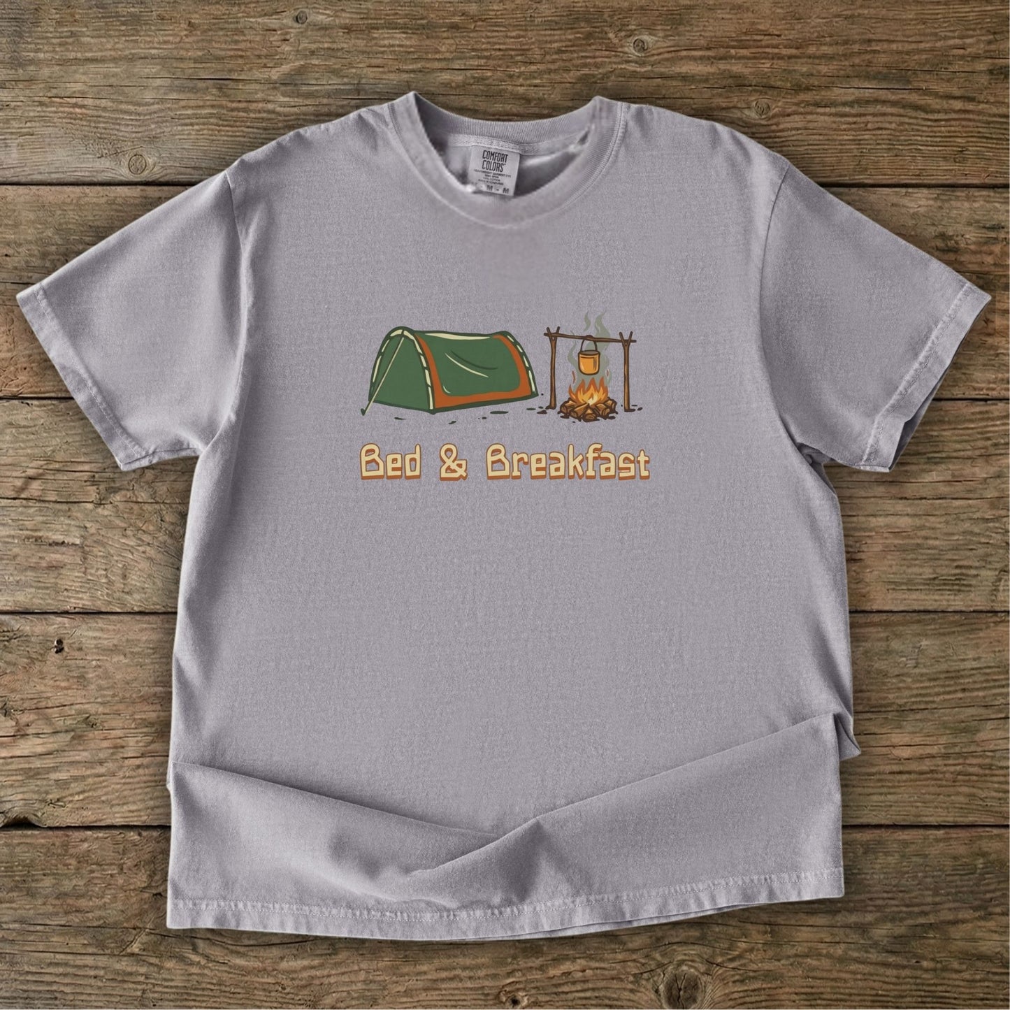 Bed & Breakfast Camping T-Shirt | Ghost Gum Tees