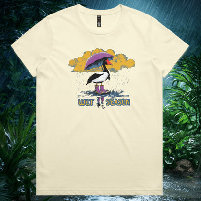 Magpie Goose Wet Season Tshirt - Butter - GhostGum Tees